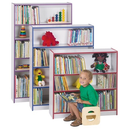 Jonti-Craft Rainbow Accents Short Bookcase, Navy 0970JC112